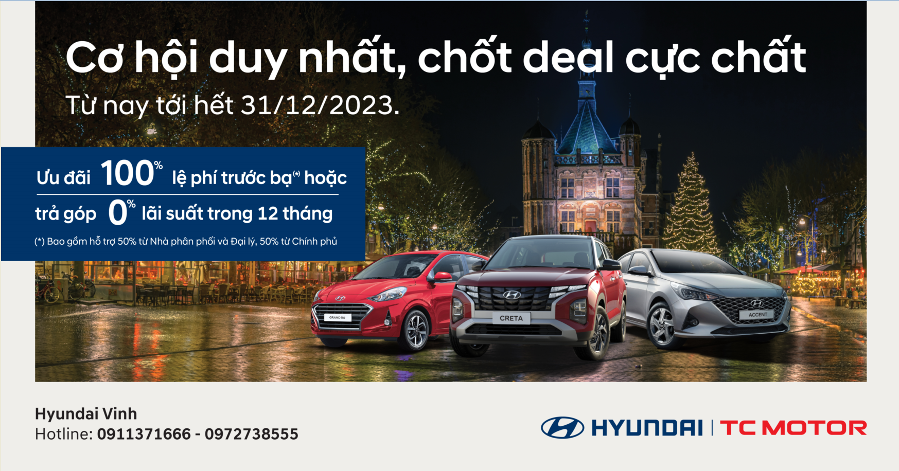Những ngày cuối cùng chốt năm 2023 – Hyundai Vinh xả kho đón tết!