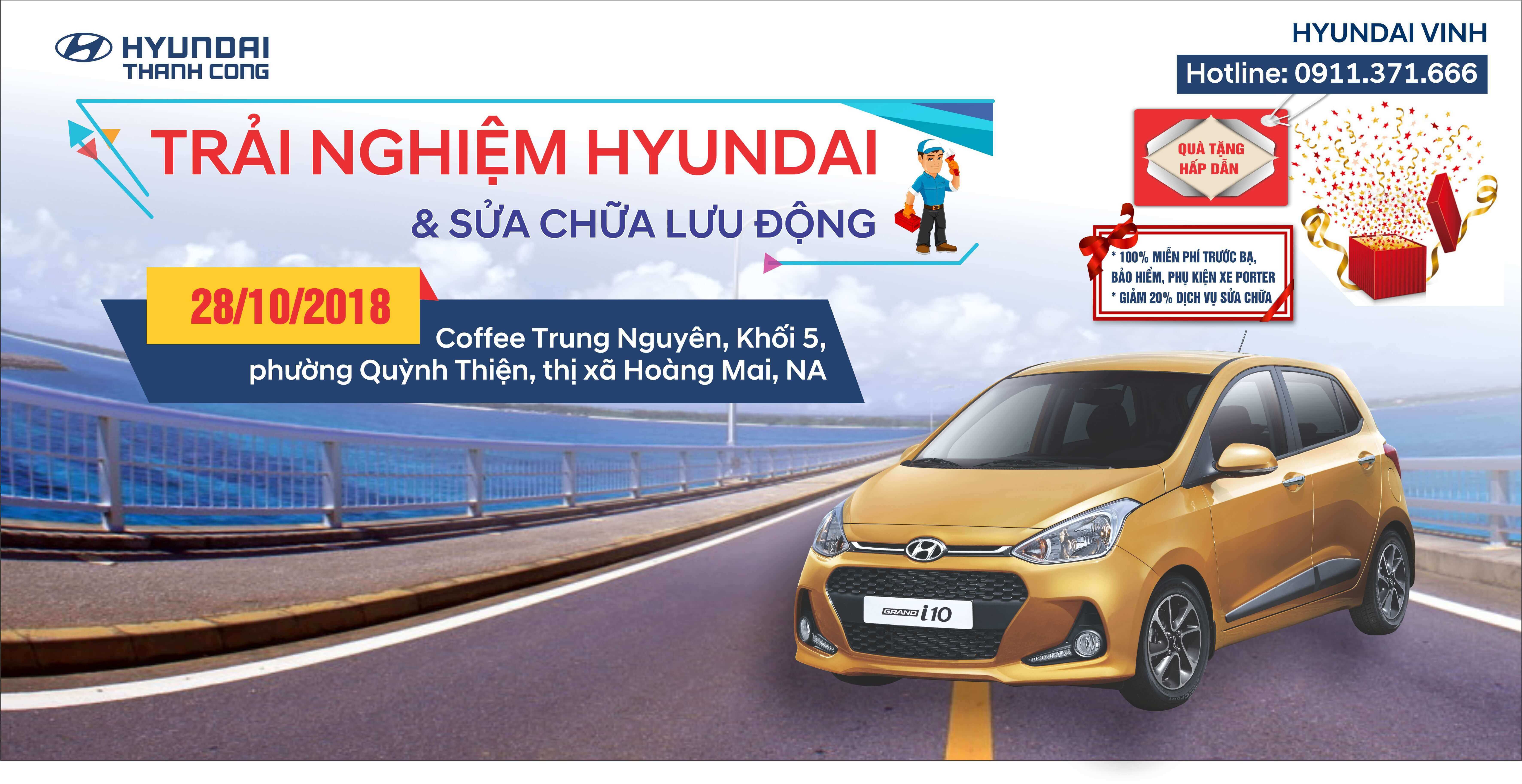 Trải nghiệm Hyundai và sửa chữa lưu động tại Hoàng Mai
