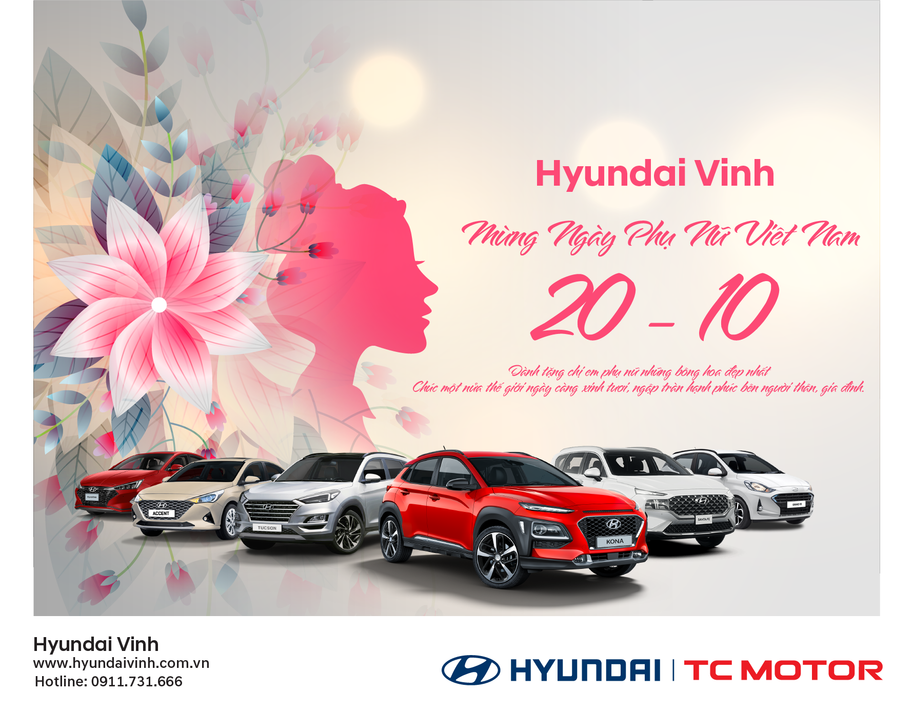 Hyundai Vinh Chúc Mừng Ngày Phụ Nữ Việt Nam 20 Tháng 10