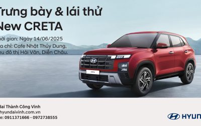 SỰ KIỆN ĐẶC BIỆT CUỐI TUẦN – “TRƯNG BÀY & LÁI THỬ NEW CRETA 2025”